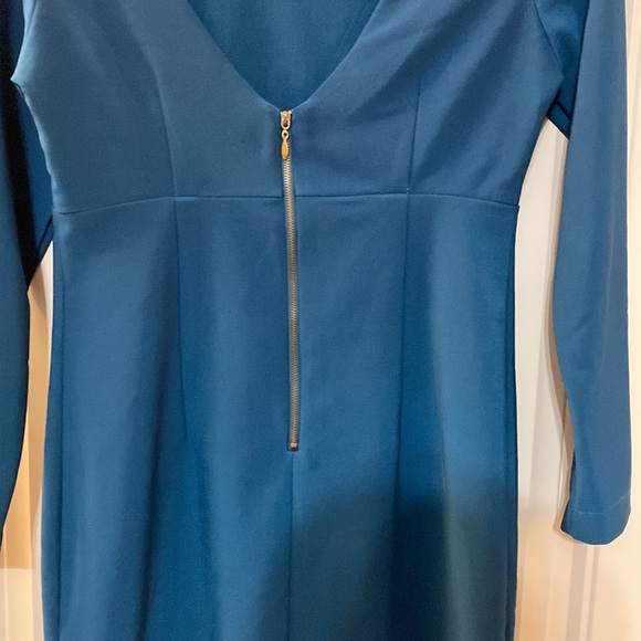 Teal Blue mini dress - Picture 3 of 5